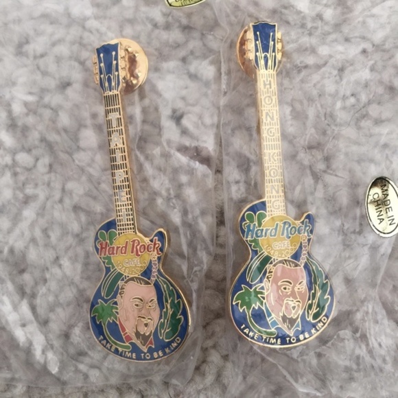 2 Hard Rock Cafe Uncle Dan Pin Set - Picture 1 of 1